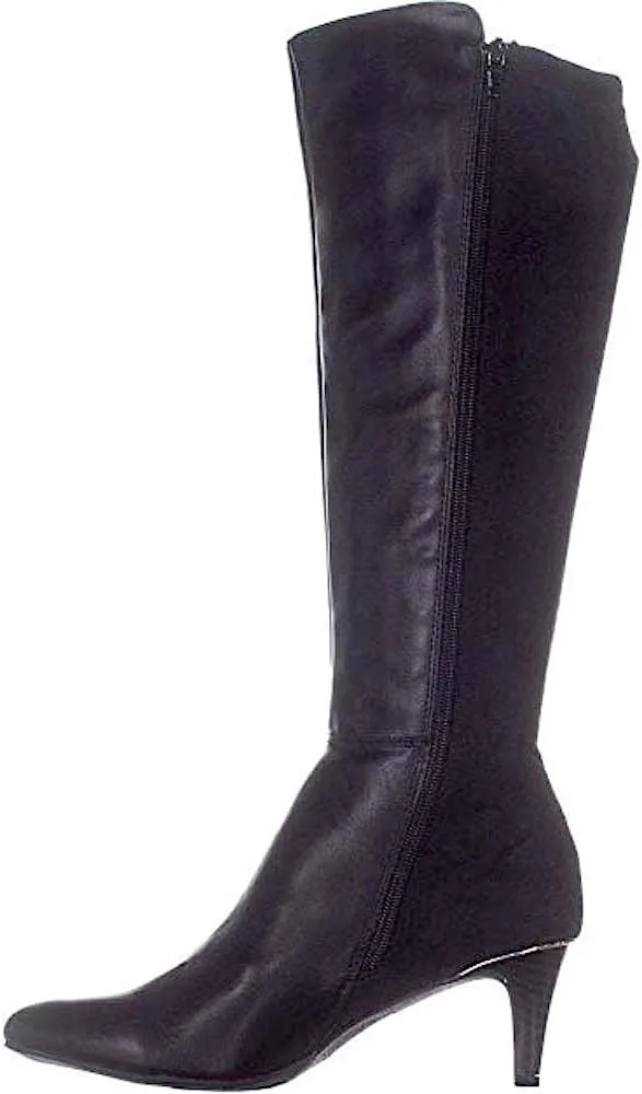 Alfani Womens Hakuu Faux Leather Wide Calf Knee-High Boots