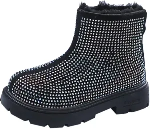 Ankle Boots for Girls Spring Autumn Winter Girls Fashion Rear Zipper Short Boots Infant First Walking Warm Shoes