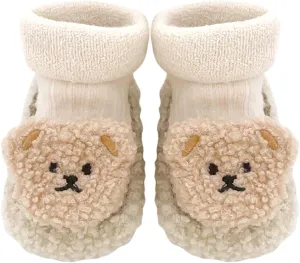 Baby Cartoon Plush Cotton Toddler Shoes 2024 Upgraded Baby Sock Shoes Baby Plush Cotton Toddler Shoes