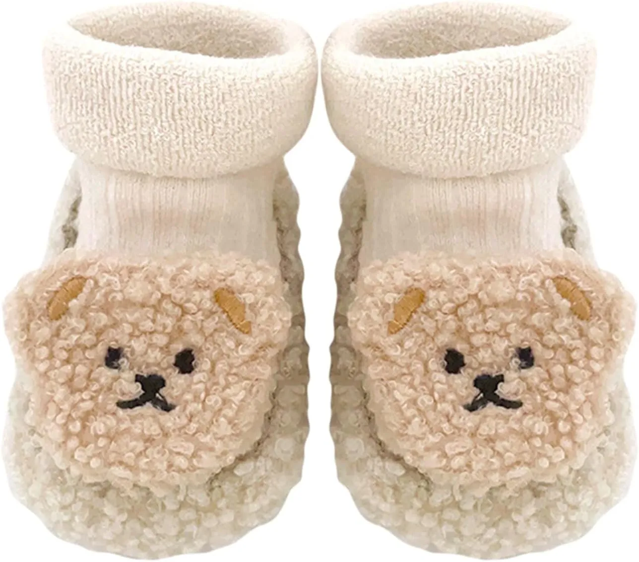 Baby Cartoon Plush Cotton Toddler Shoes 2024 Upgraded Baby Sock Shoes Baby Plush Cotton Toddler Shoes