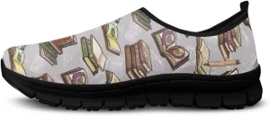 Binienty Vintage Art Loafers Women Low Cut Casual Shoes Slip On Walking Sneakers Pull-On Loafer Flats