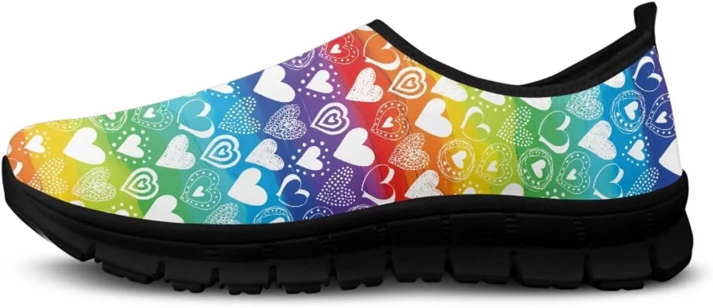 Binienty Women's Slip On Casual Shoes Fashion Loafers Comfortable Lightweight Walking Sneakers
