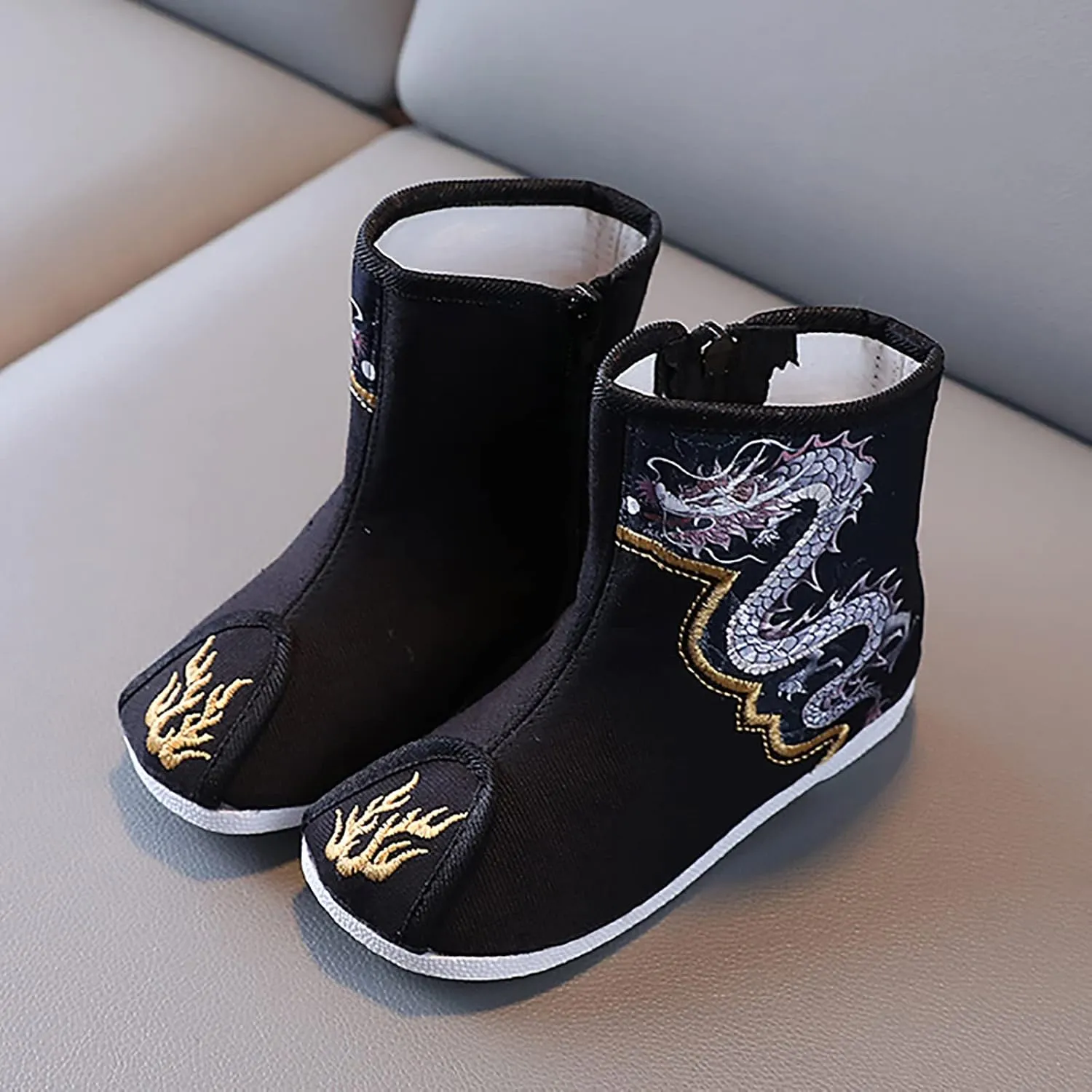 Boys Cloth Shoes Children Embroidered Shoes Boys Shoes Boots Chinese New Year Shoes Cotton Boots Boys Rain Boots
