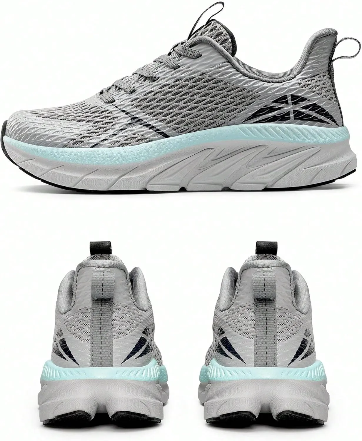 Breathable Mesh Mermaid Color Lightweight Sneakers   for Road Running Walking Gym Tennis and Workout   Cushioned Sole Stylish Supportive Cross Trainer Design