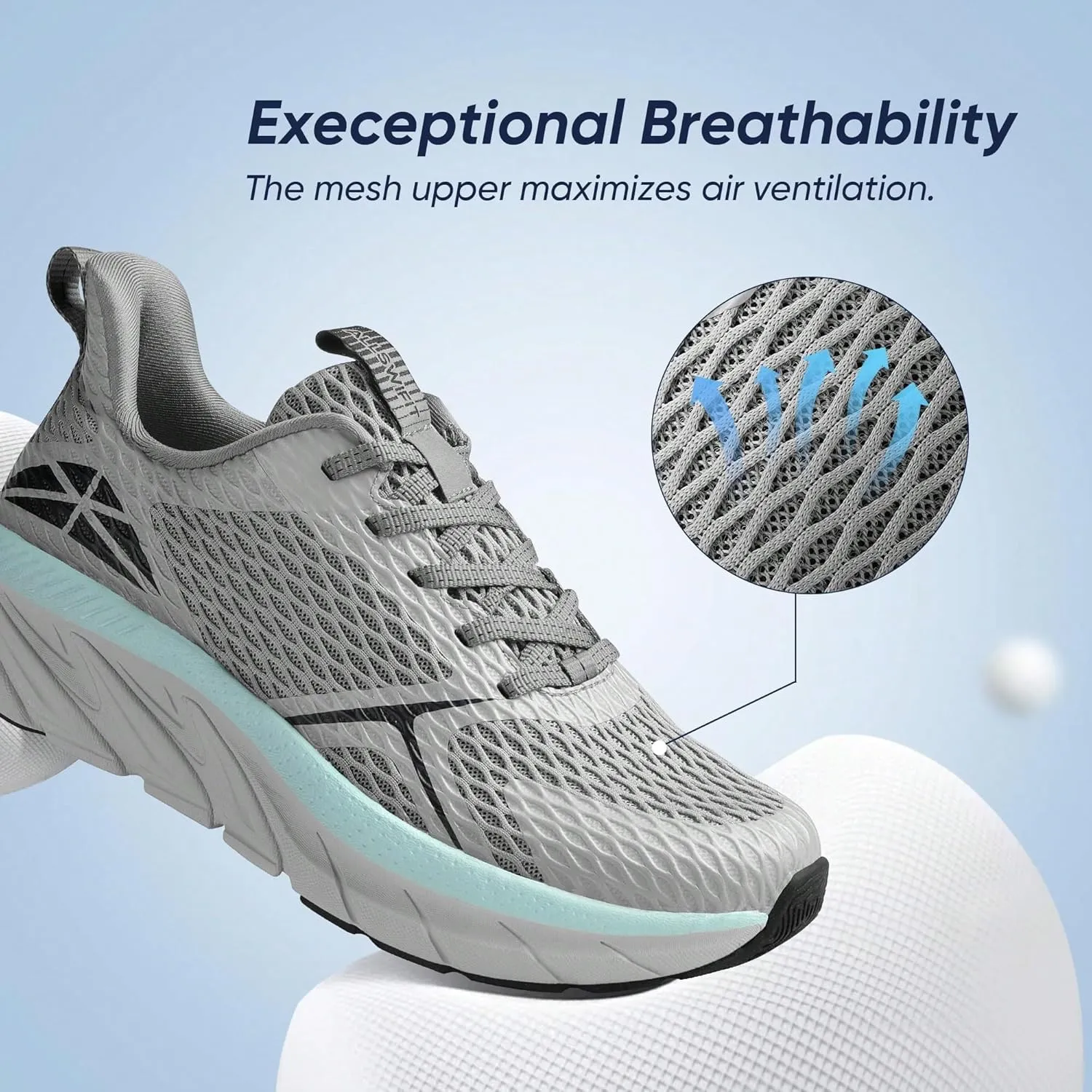 Breathable Mesh Mermaid Color Lightweight Sneakers   for Road Running Walking Gym Tennis and Workout   Cushioned Sole Stylish Supportive Cross Trainer Design