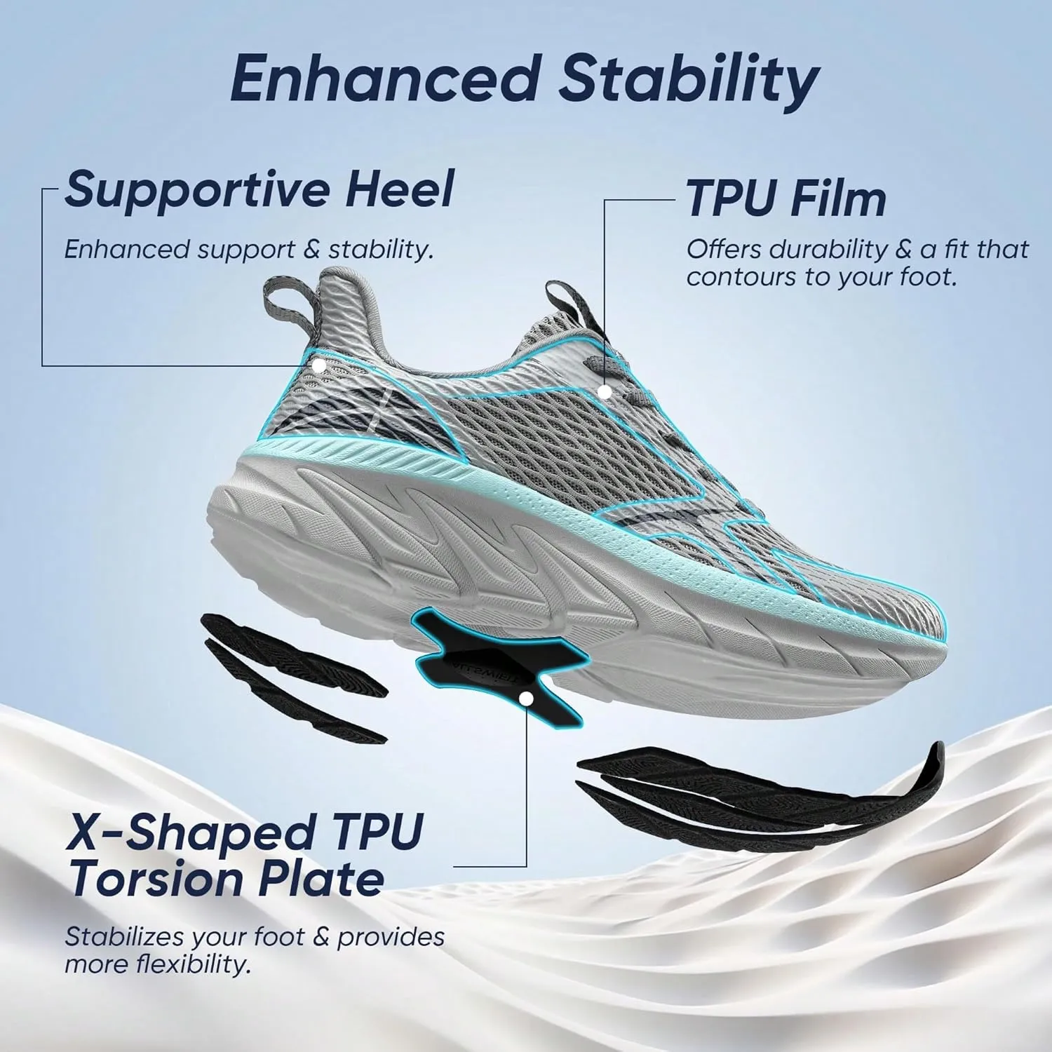 Breathable Mesh Mermaid Color Lightweight Sneakers   for Road Running Walking Gym Tennis and Workout   Cushioned Sole Stylish Supportive Cross Trainer Design