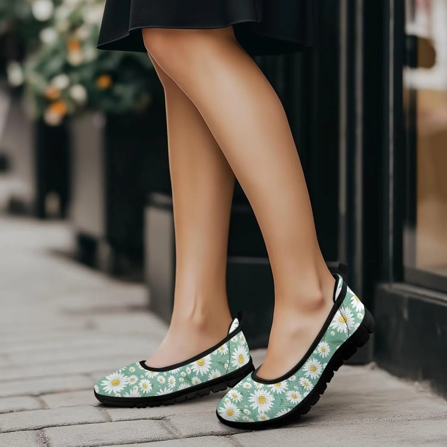 Casual Shoes for Women Trendy Slip On Sneakers Round Toe Flats for Women