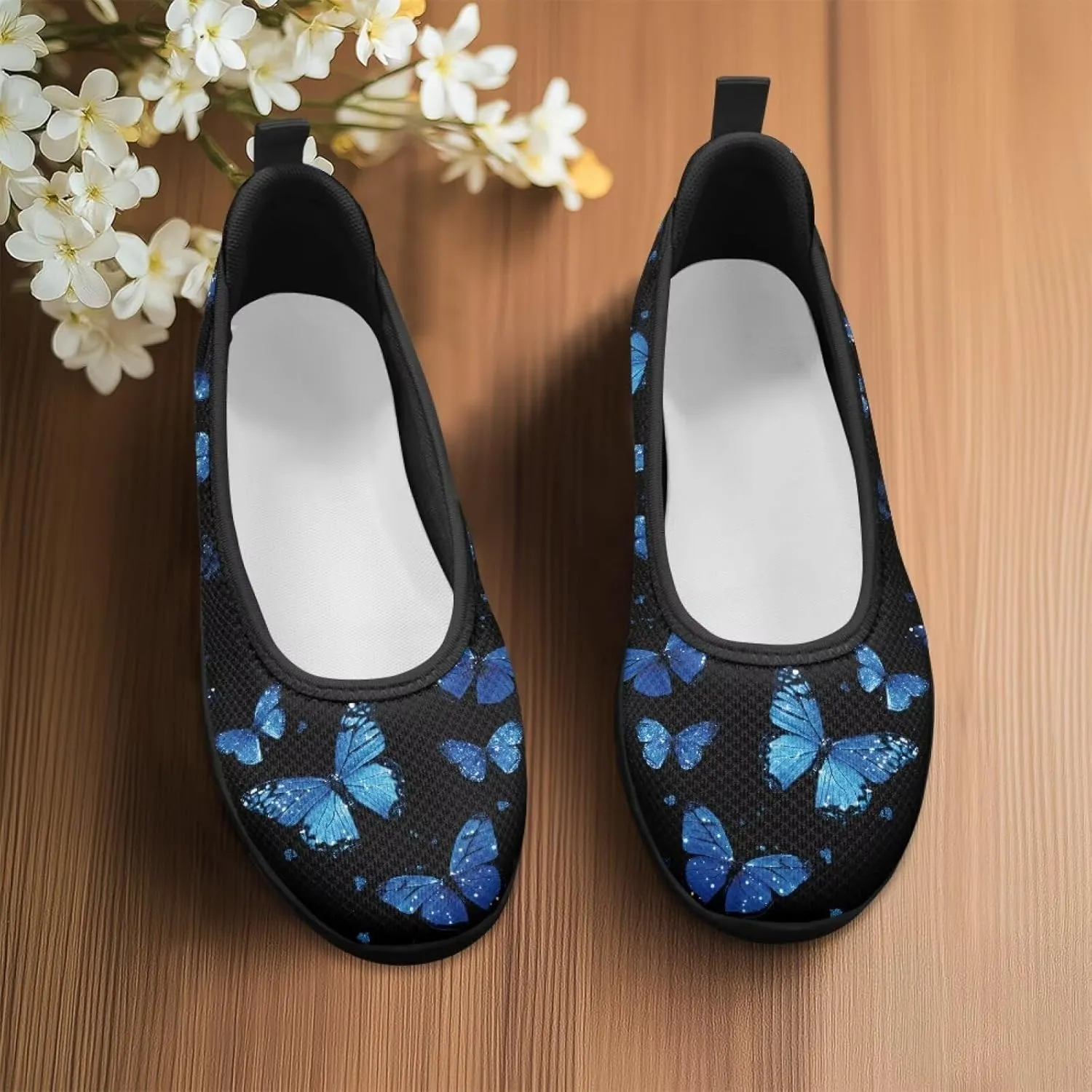 Casual Shoes for Women Trendy Slip On Sneakers Round Toe Flats for Women