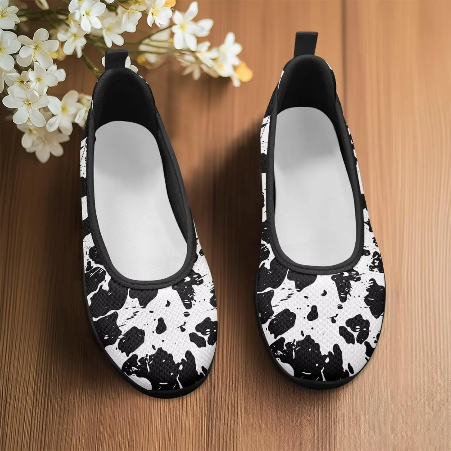 Casual Shoes for Women Trendy Slip On Sneakers Round Toe Flats for Women