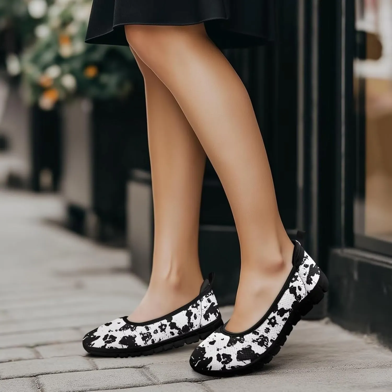 Casual Shoes for Women Trendy Slip On Sneakers Round Toe Flats for Women