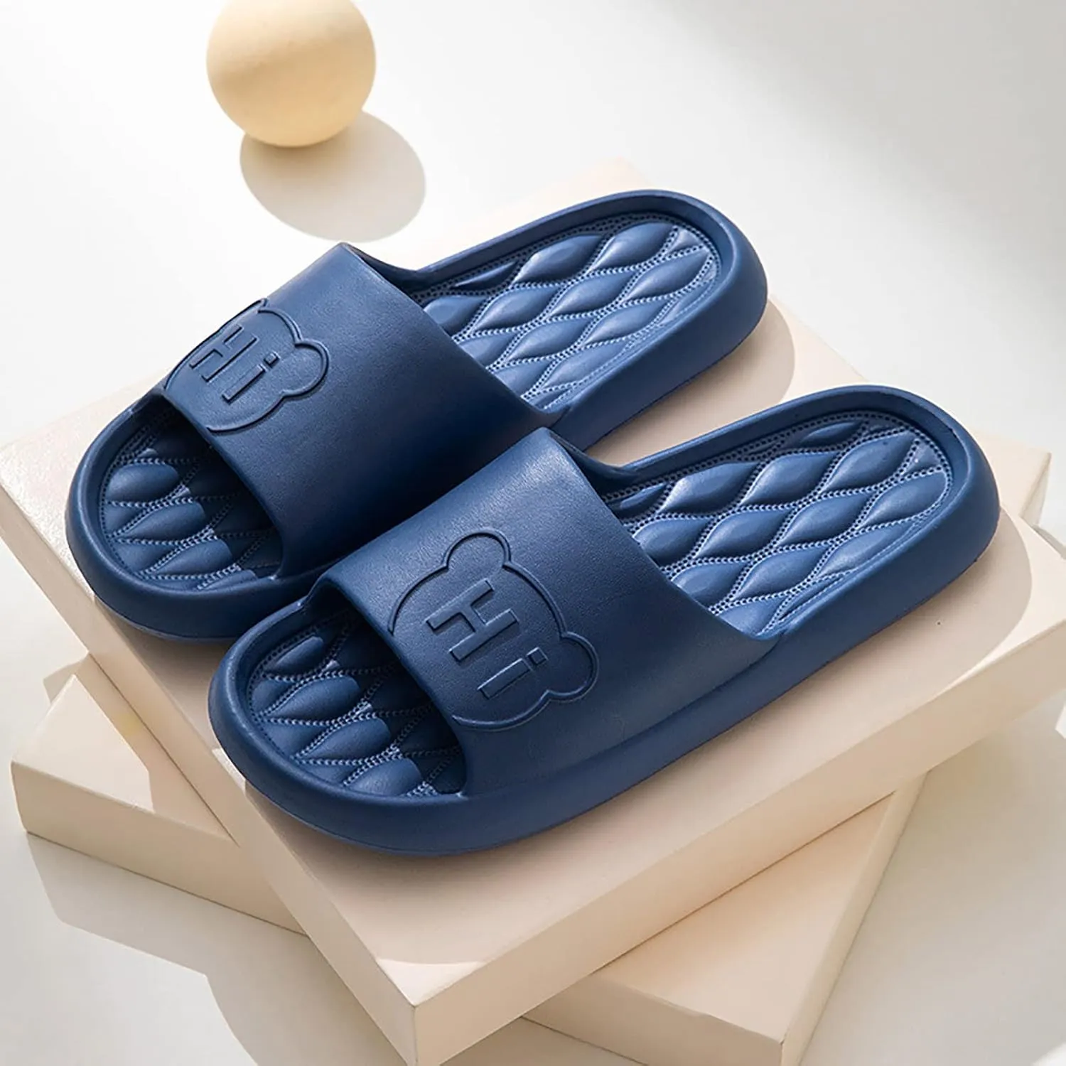 Cloud Slippers for Men Womens Slides Mens Shower Shoes Slides for Women Non Slip Soft Sole Comfortable Slippers
