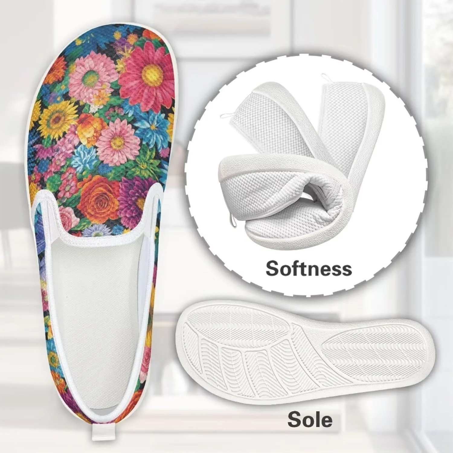 Comfortable Womens Slip On Casual Shoes Trendy Flat Shoes for Women