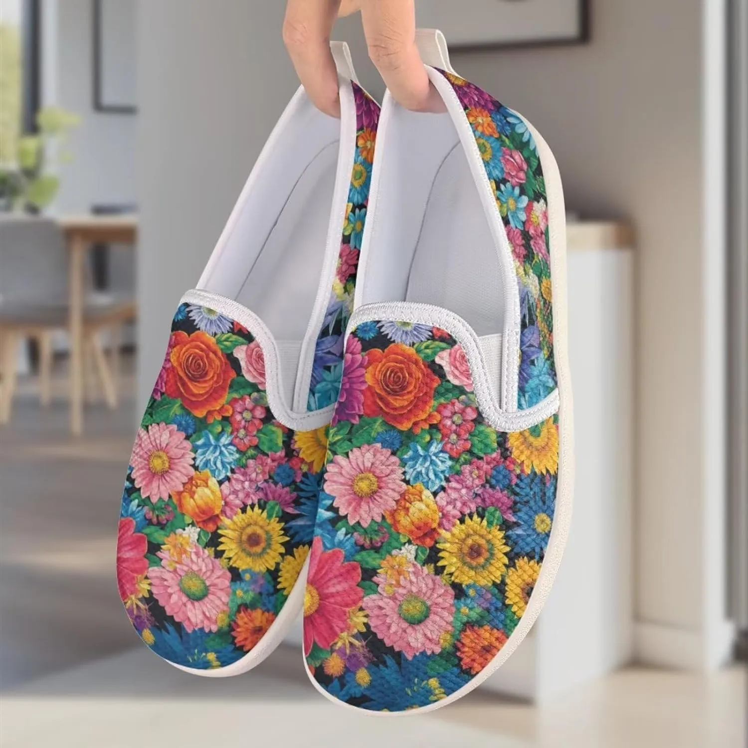 Comfortable Womens Slip On Casual Shoes Trendy Flat Shoes for Women