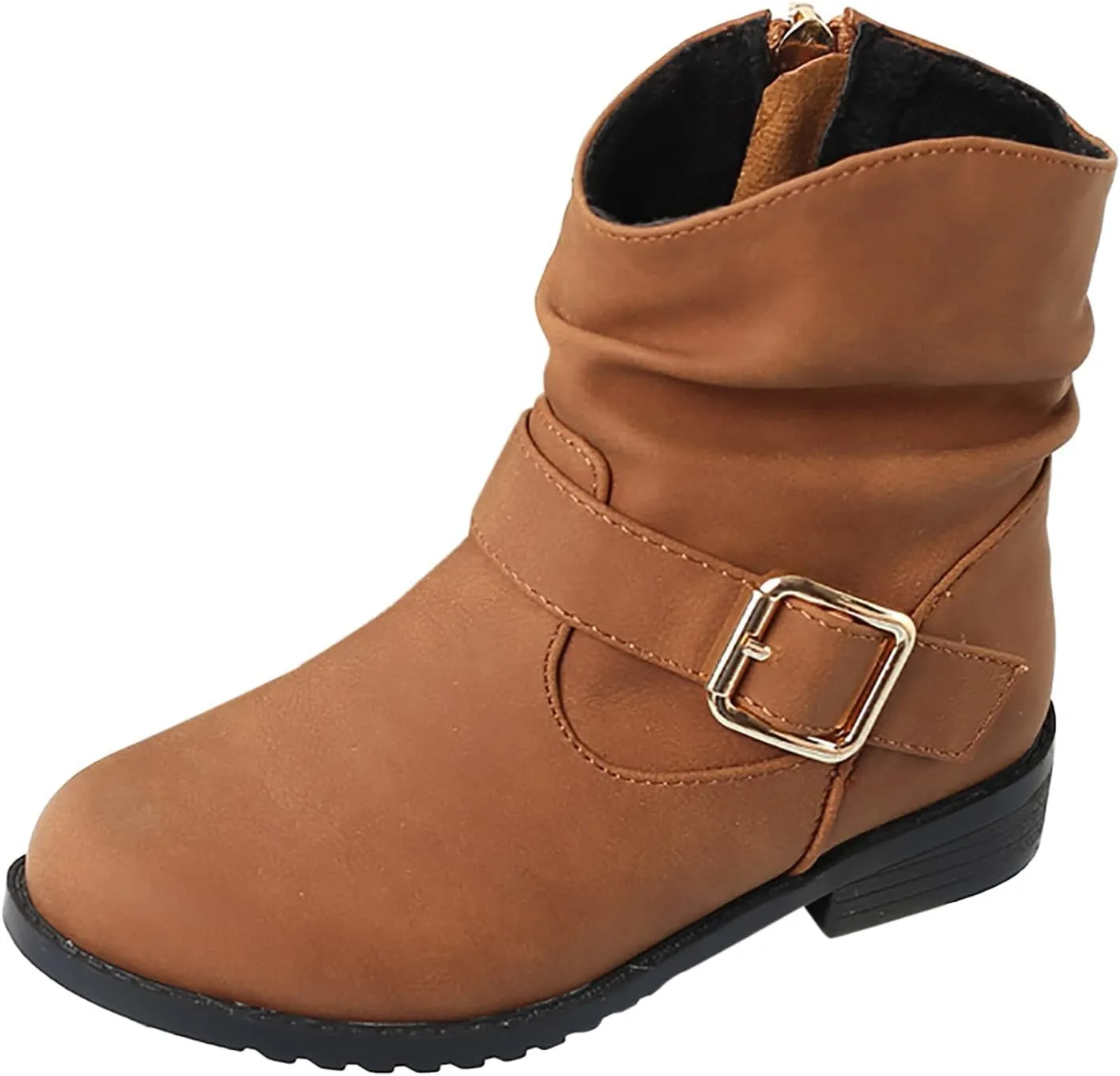 Cowboy Boots Toddler Girl Girls Ankle Boots Side Zipper Booties Little Girls Western Boots Low Heel Riding Booties