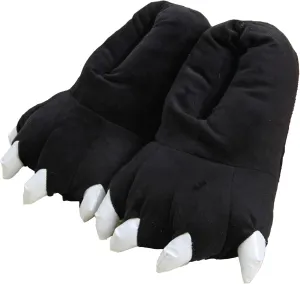 Cozy Dinosaur Claw Plush Slippers – Warm Winter Animal Paw Slippers for Men, Women & Kids – Indoor Furry House Shoes