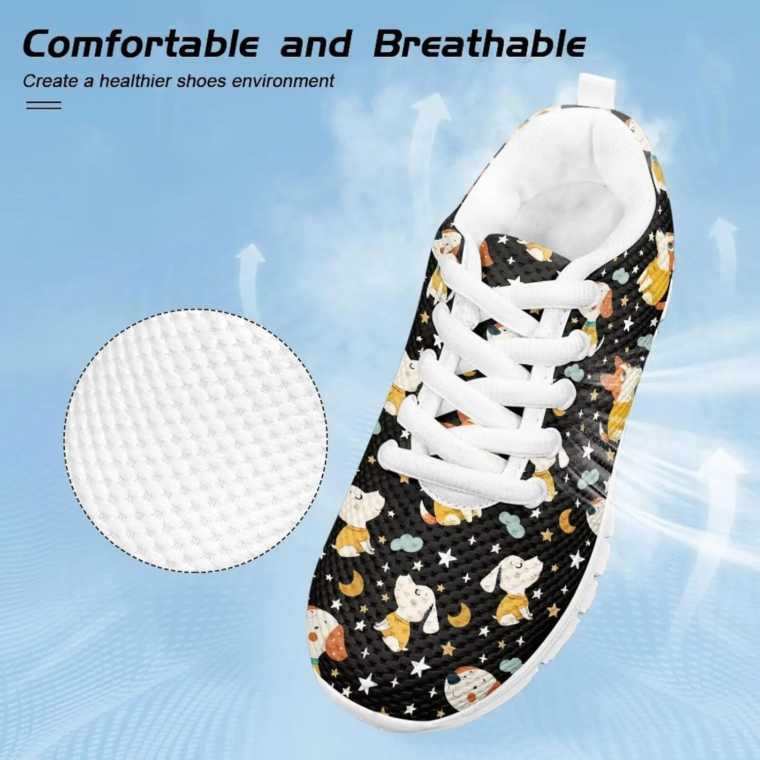 Cumagical Kids Athletic Shoes Lightweight Running Breathable Sports Footwear for Boys Girls