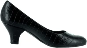 Easy Street Women's Fabulous Pump,Black Croco,8.5 W US