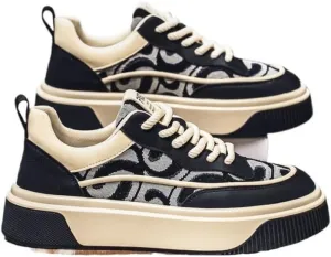 Embroidered Cloth Board Shoes Men's Lightweight Casual heightened Men's Shoes