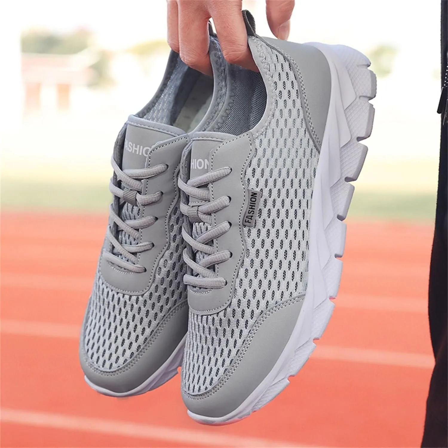Fashion Summer Men Mesh Breathable Comfortable Lightweight Flat Soft Lace Up Casual Tops Mens Sneaker