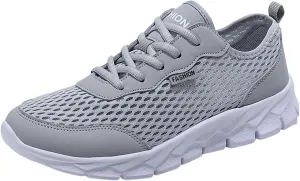 Fashion Summer Men Mesh Breathable Comfortable Lightweight Flat Soft Lace Up Casual Tops Mens Sneaker