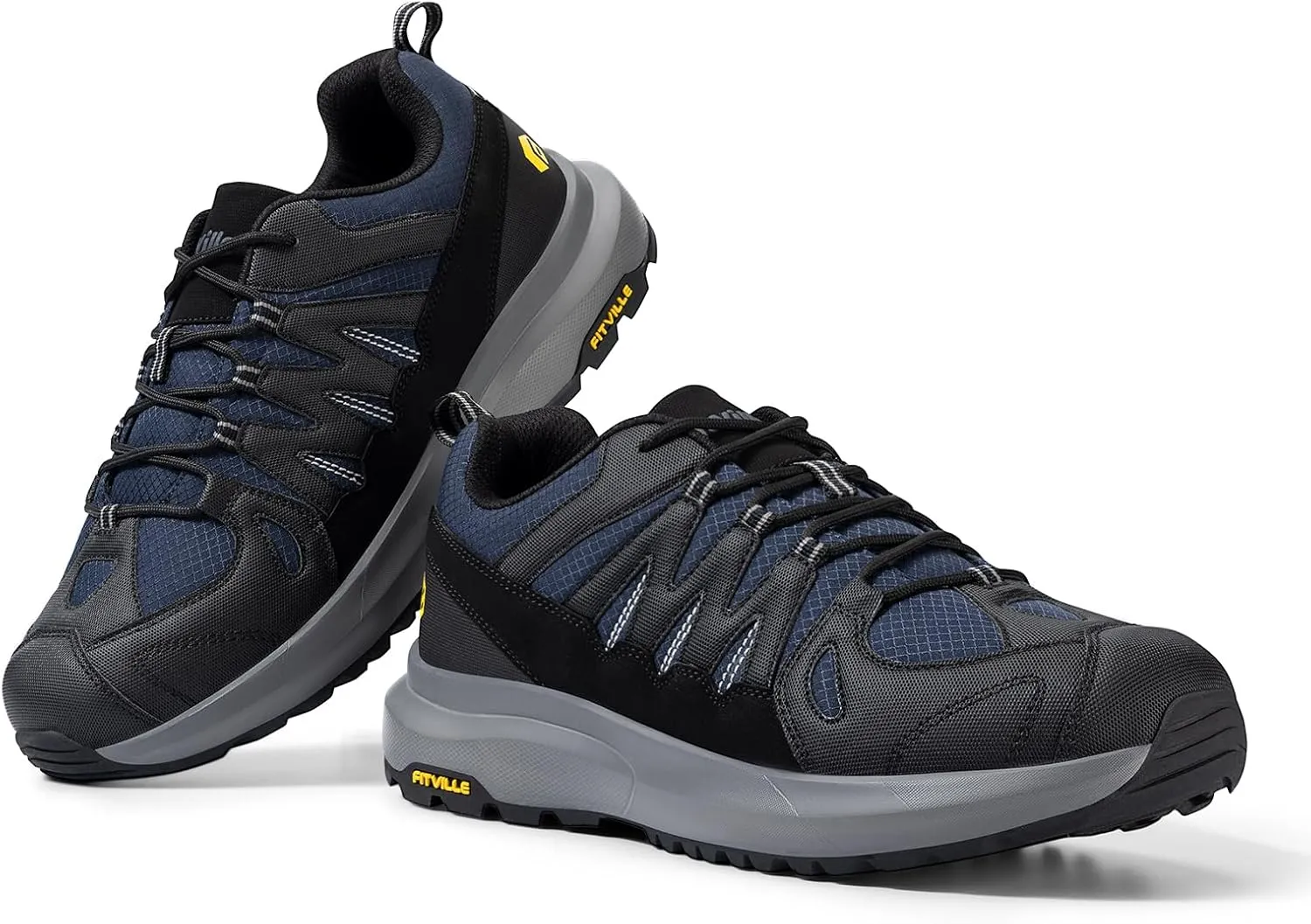 FitVille Wide Shoes for Women Hiking Shoes Outdoor Athletic Shoes Trekking Trails Sneakers with Arch Support | Wide Toe Box