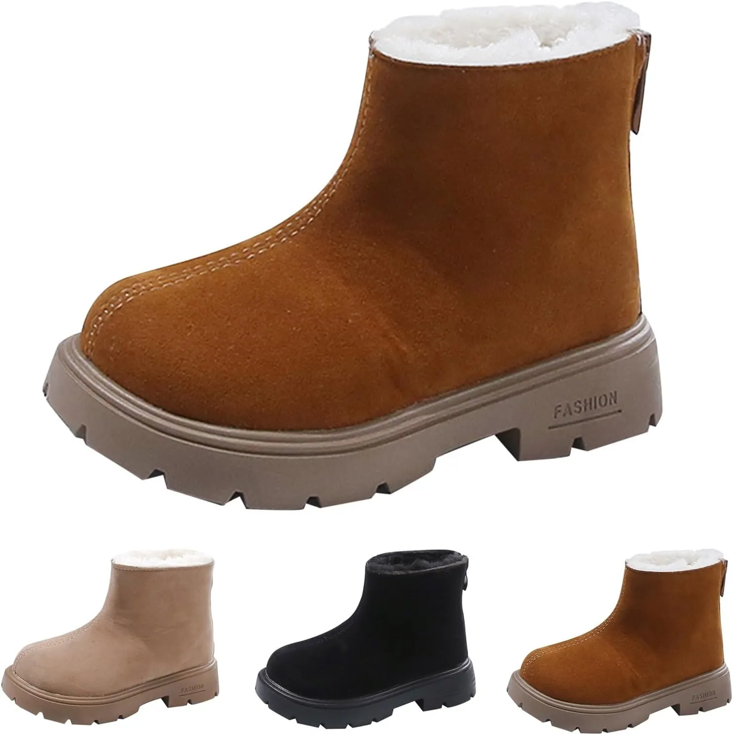 Girls Boots Kids Platform Ankle Boots Winter Boots For Teen Girls Toddler Boots Elastic Low Heel Girls Booties