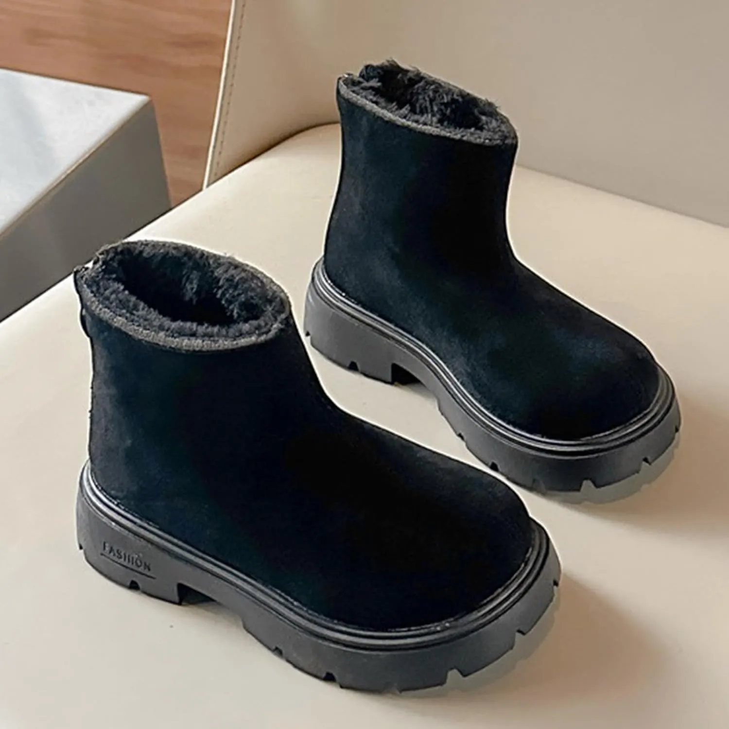 Girls Boots Kids Platform Ankle Boots Winter Boots For Teen Girls Toddler Boots Elastic Low Heel Girls Booties