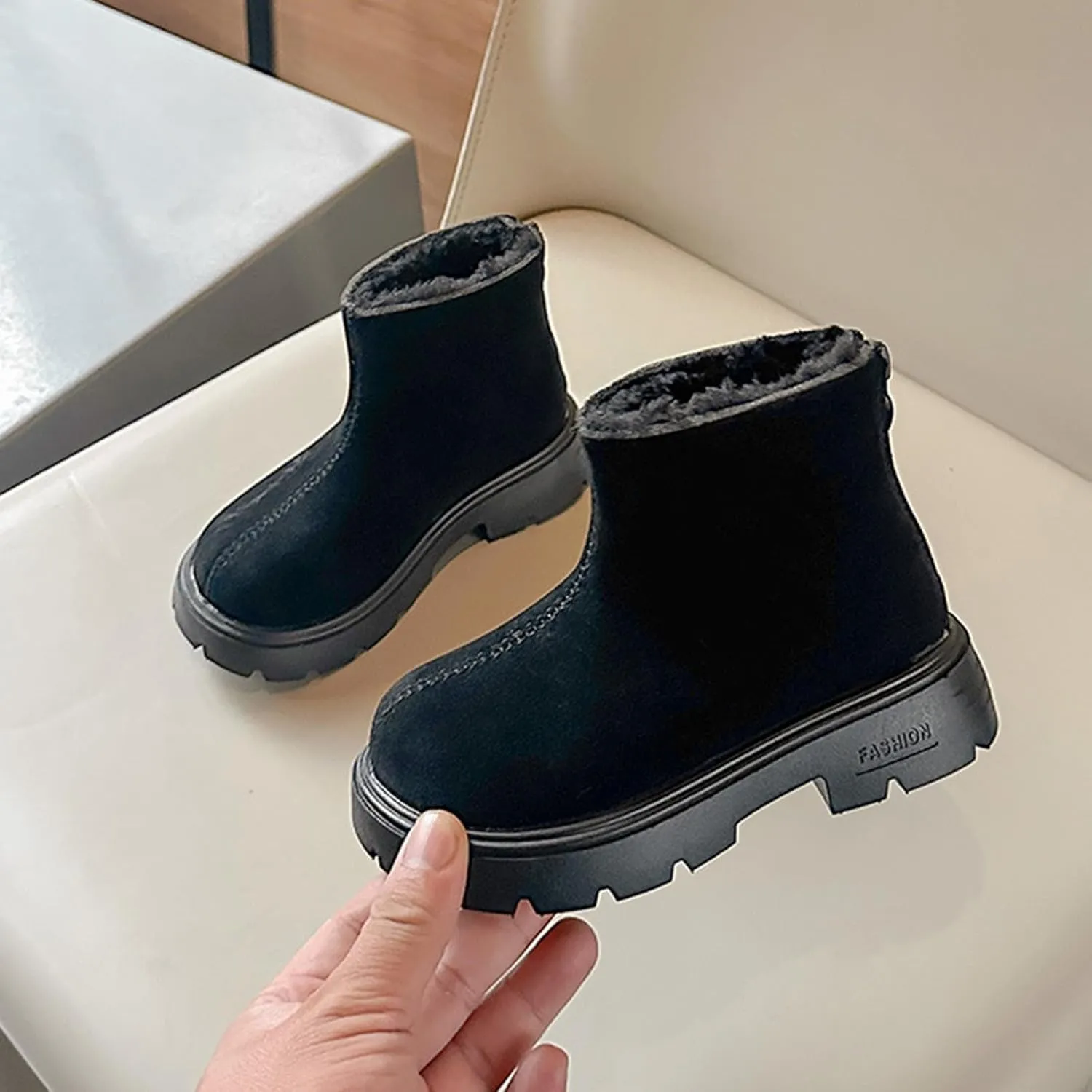 Girls Boots Kids Platform Ankle Boots Winter Boots For Teen Girls Toddler Boots Elastic Low Heel Girls Booties