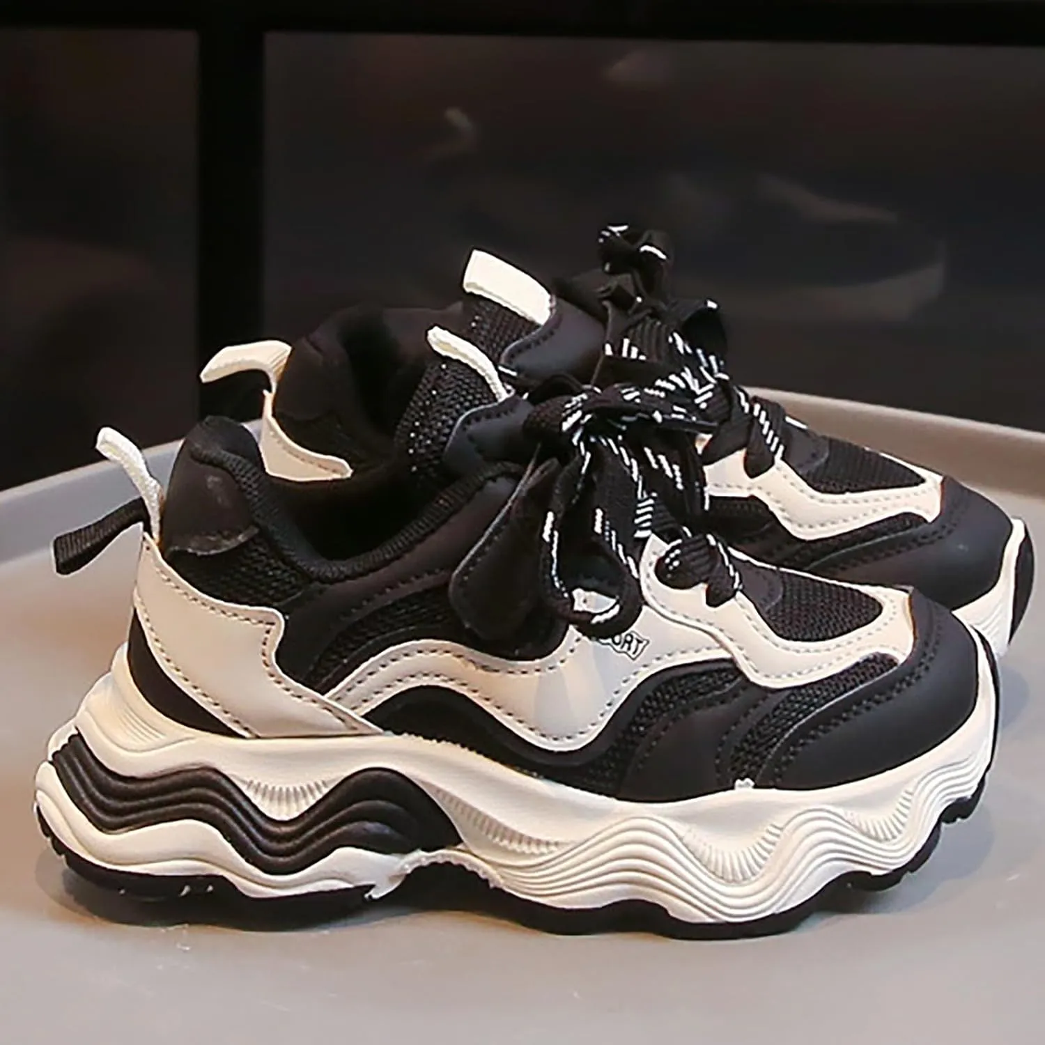 Girls Boys 2024 Spring and Autumn New Mesh Breathable Shoes Sneakers Baby Tennis Shoes