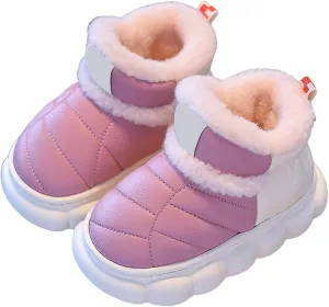 Girls Boys Snow Boots Outdoor Warm Non Slip Indoor Warm Shoes Small Large Children's Winter Girl Fall Boots