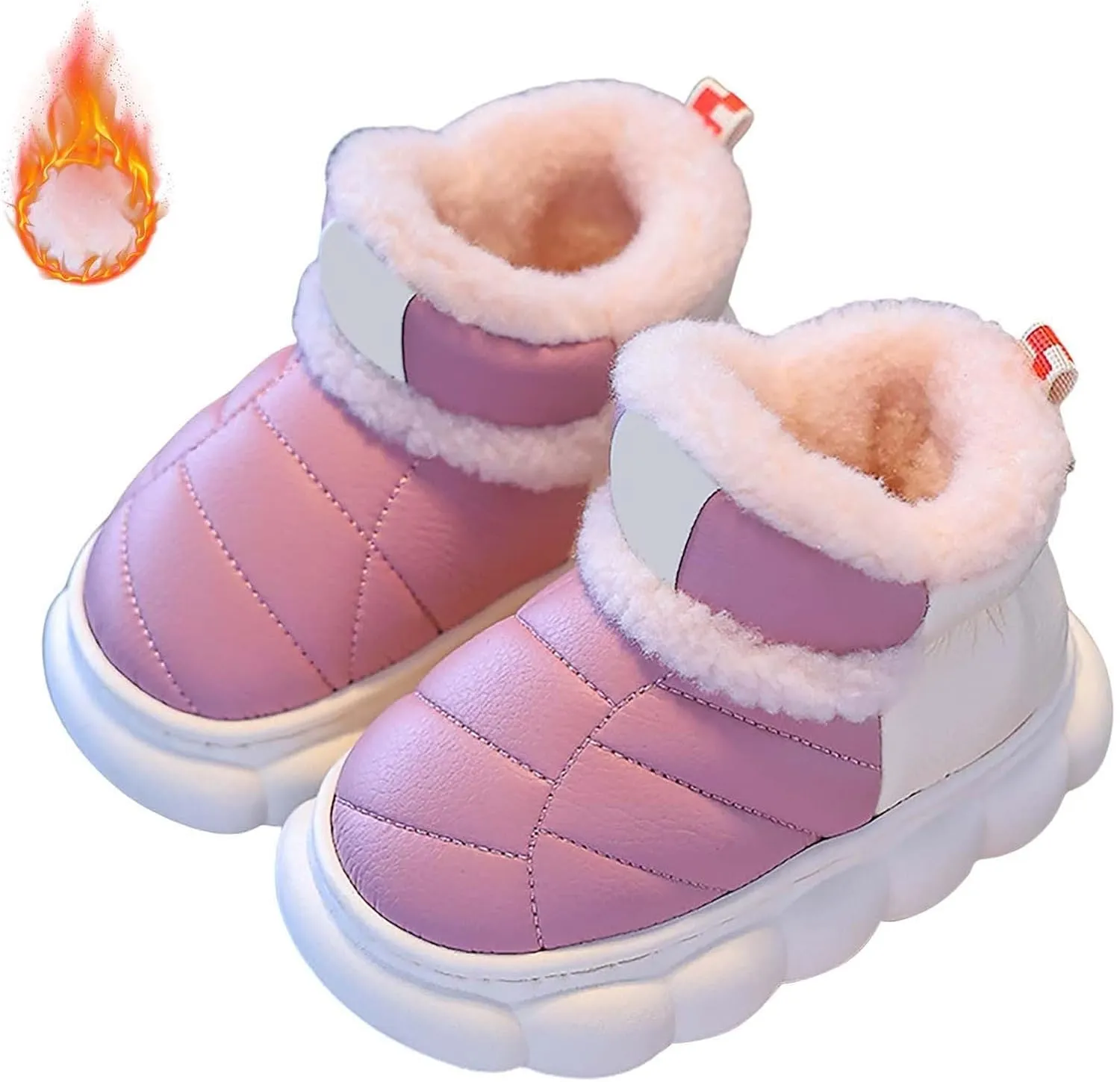 Girls Boys Snow Boots Outdoor Warm Non Slip Indoor Warm Shoes Small Large Children's Winter Girl Fall Boots