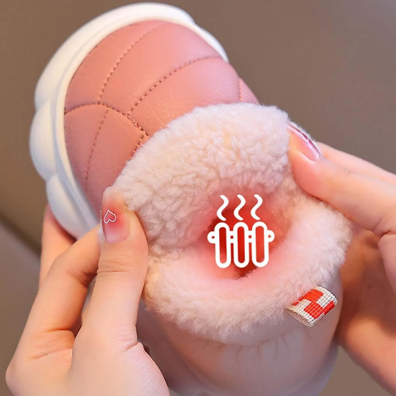 Girls Boys Snow Boots Outdoor Warm Non Slip Indoor Warm Shoes Small Large Children's Winter Girl Fall Boots