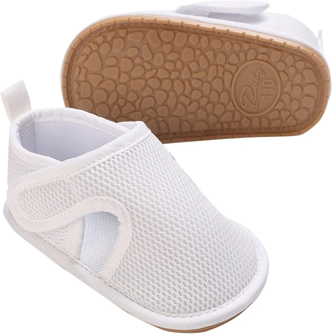 Girls' Cloth Shoes Cute Baby Shoes Breathable Mesh Cloth Soft Rubber Toddler Shoes Boys' Sandals Slip on Shoes for Girls