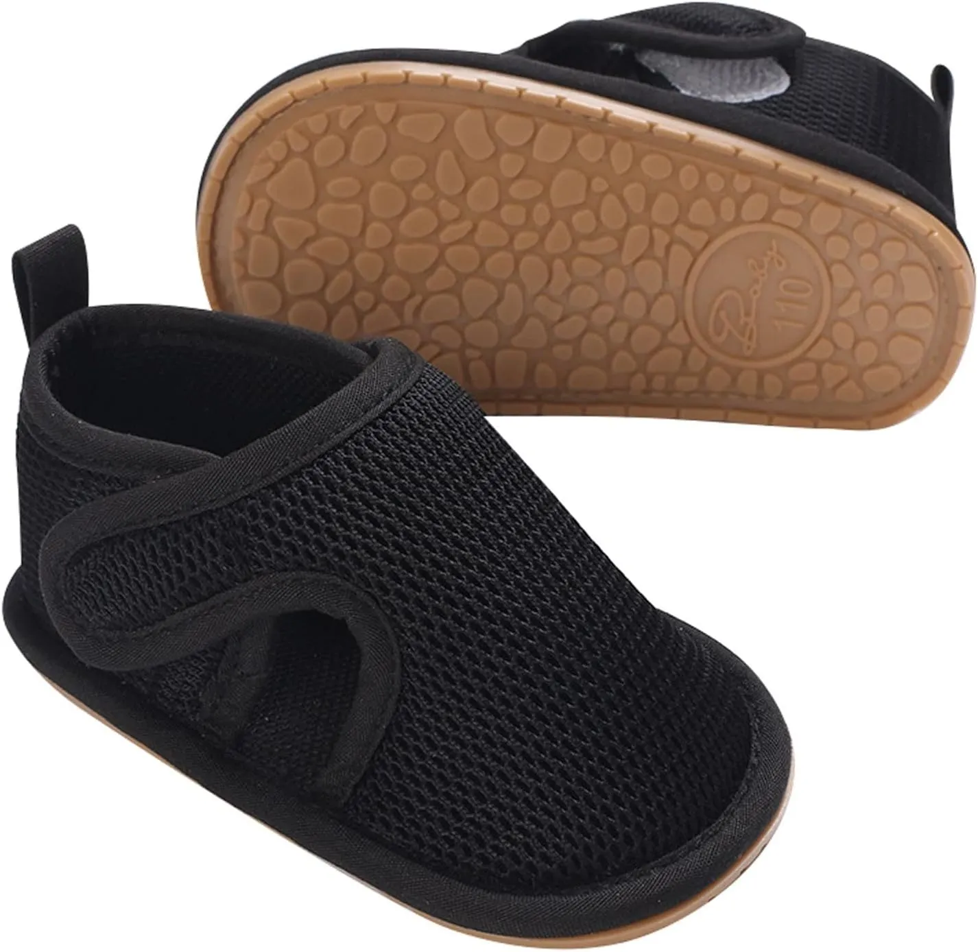 Girls' Cloth Shoes Cute Baby Shoes Breathable Mesh Cloth Soft Rubber Toddler Shoes Boys' Sandals Slip on Shoes for Girls