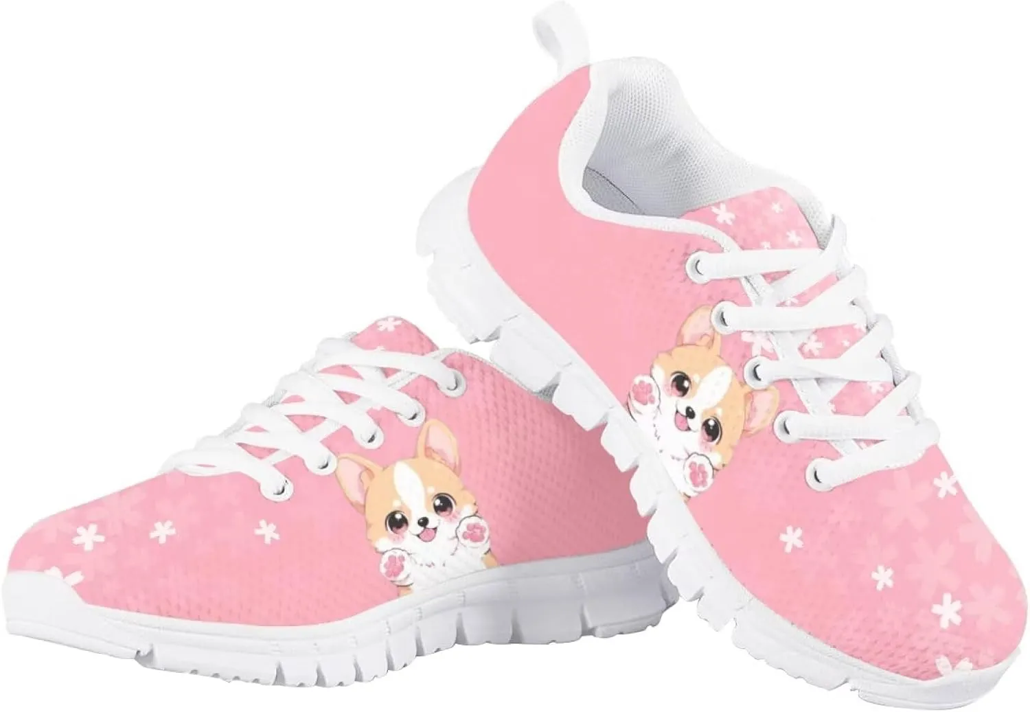 Girls Running Shoes Cute Kids Athletic Shoes Cartoon Animals Sneakers