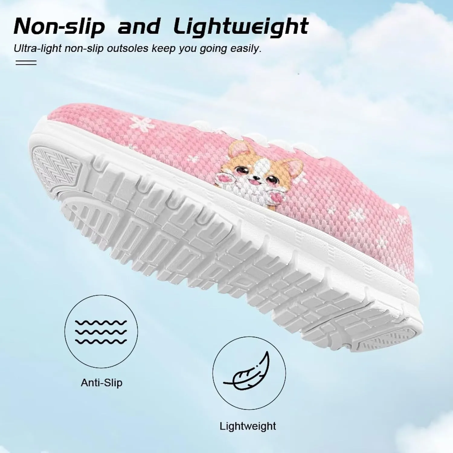 Girls Running Shoes Cute Kids Athletic Shoes Cartoon Animals Sneakers