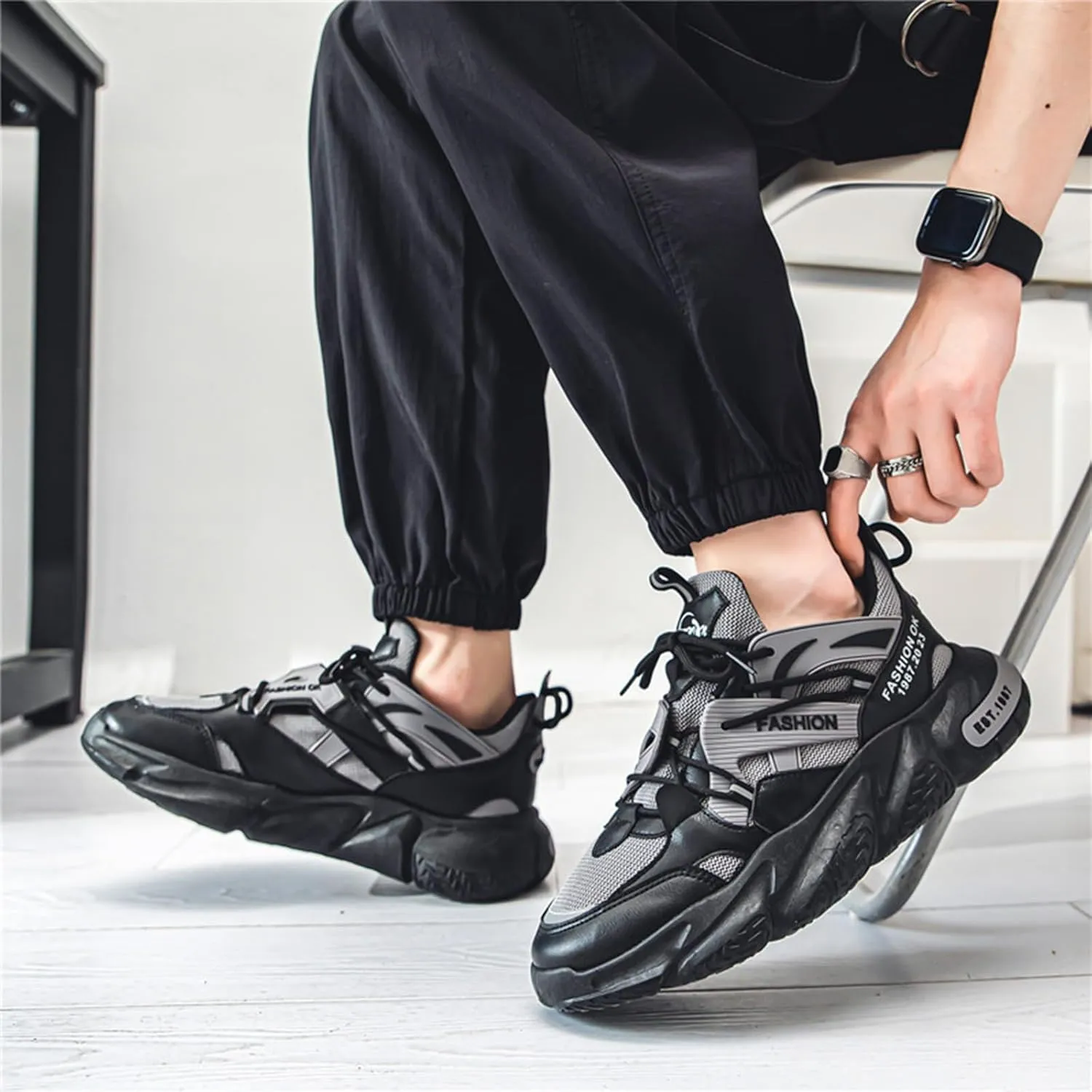 GSIGUL Running Shoes for Men Tennis Walking Shoes Cushioning Mens Sneaker Athletic Workout Casual Shoes