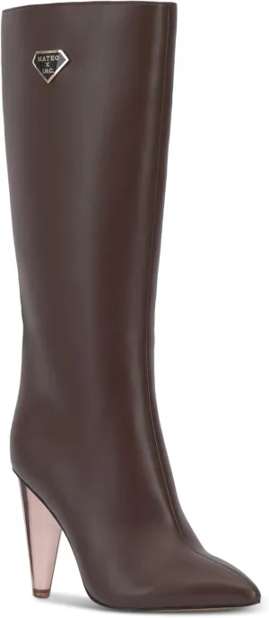 INC Womens Charlotte Faux leather Side Zip Knee-High Boots