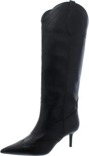 INC Womens Hayleigh Faux Leather Knee-High Boots