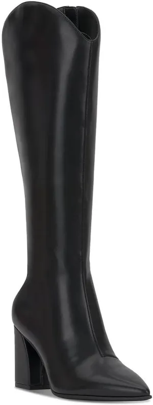 INC Womens Jovie Zipper Faux Leather Knee-High Boots