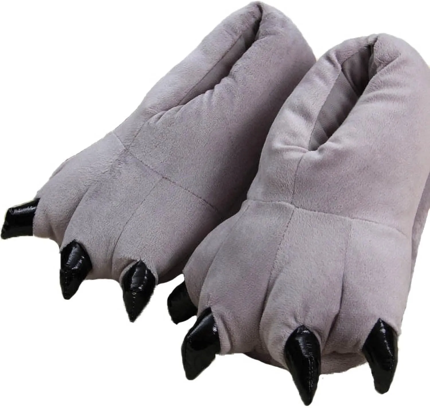 IXITON Unisex Funny Animal Paw slippers Shoes Furry Dinosaur bear Claw Slippers Cartoon plush slippers