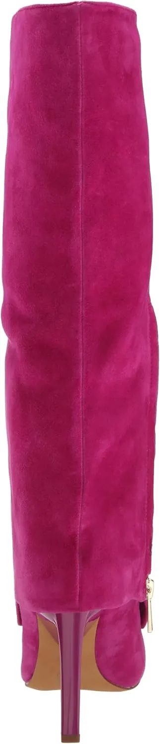 Jessica Simpson Womens Faux Leather Zipper Knee-High Boots