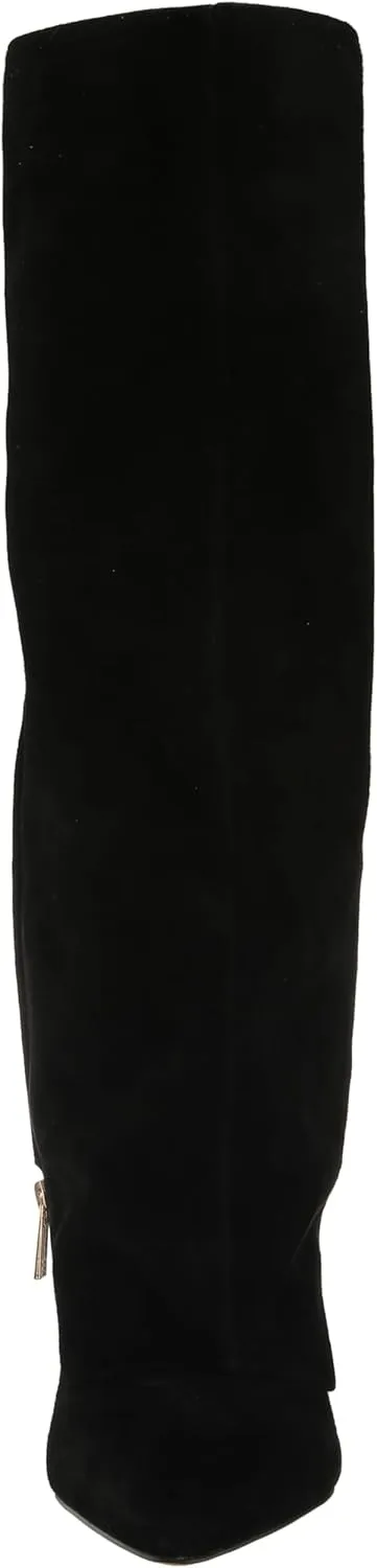 Jessica Simpson Womens Faux Leather Zipper Knee-High Boots
