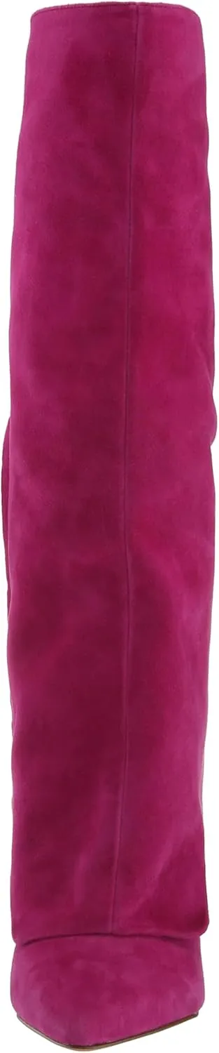 Jessica Simpson Womens Faux Leather Zipper Knee-High Boots