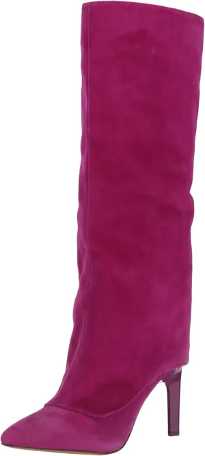 Jessica Simpson Womens Faux Leather Zipper Knee-High Boots