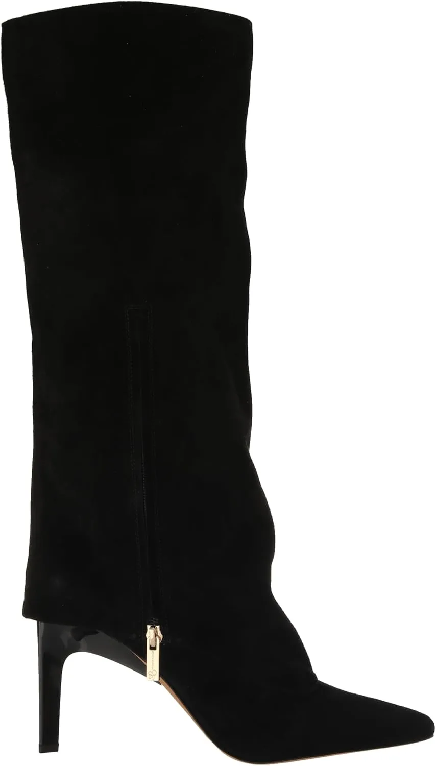Jessica Simpson Womens Faux Leather Zipper Knee-High Boots