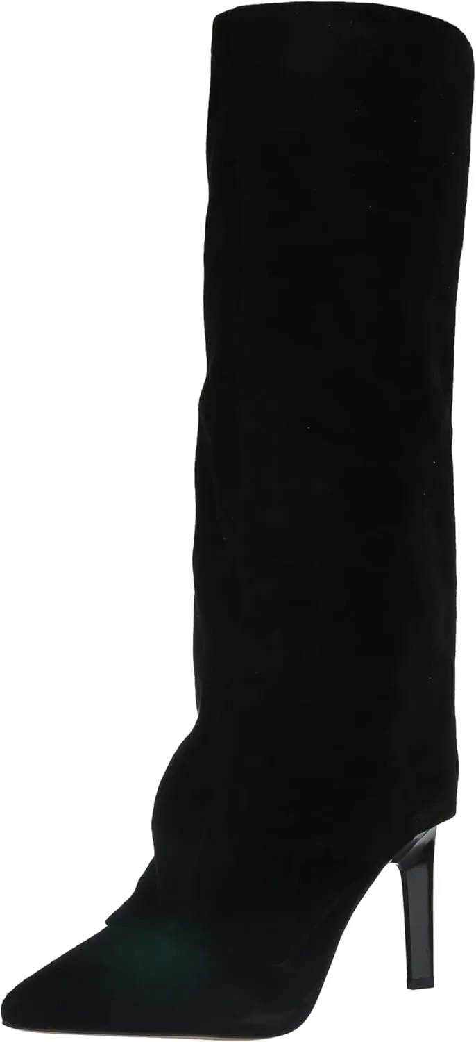 Jessica Simpson Womens Faux Leather Zipper Knee-High Boots