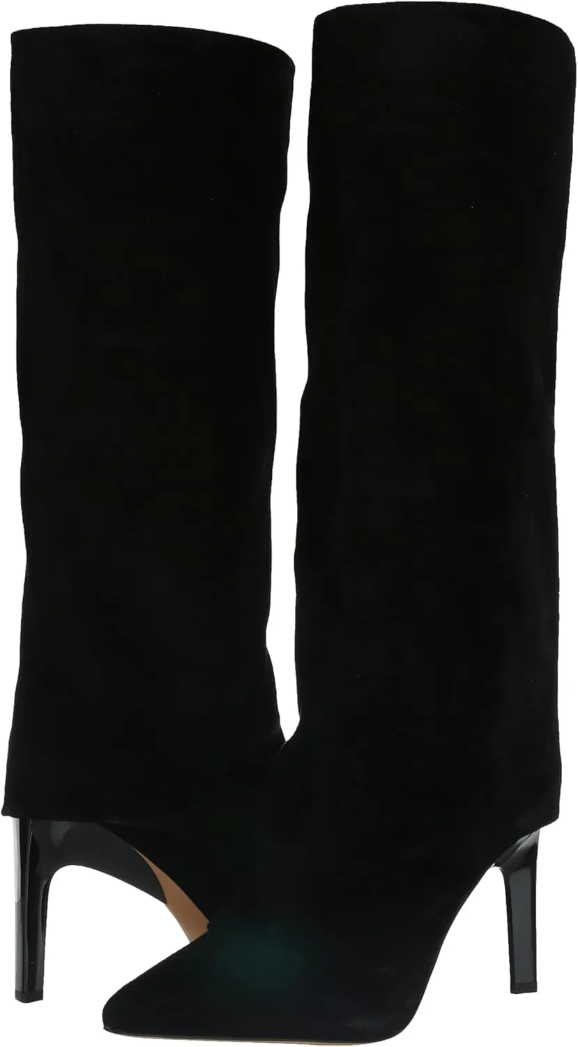 Jessica Simpson Womens Faux Leather Zipper Knee-High Boots