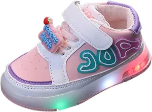 JINCAIHONG Toddlers Shoes Casual Lighting Up Sneakers Breathable Sports Shoes Lightweight for Infant