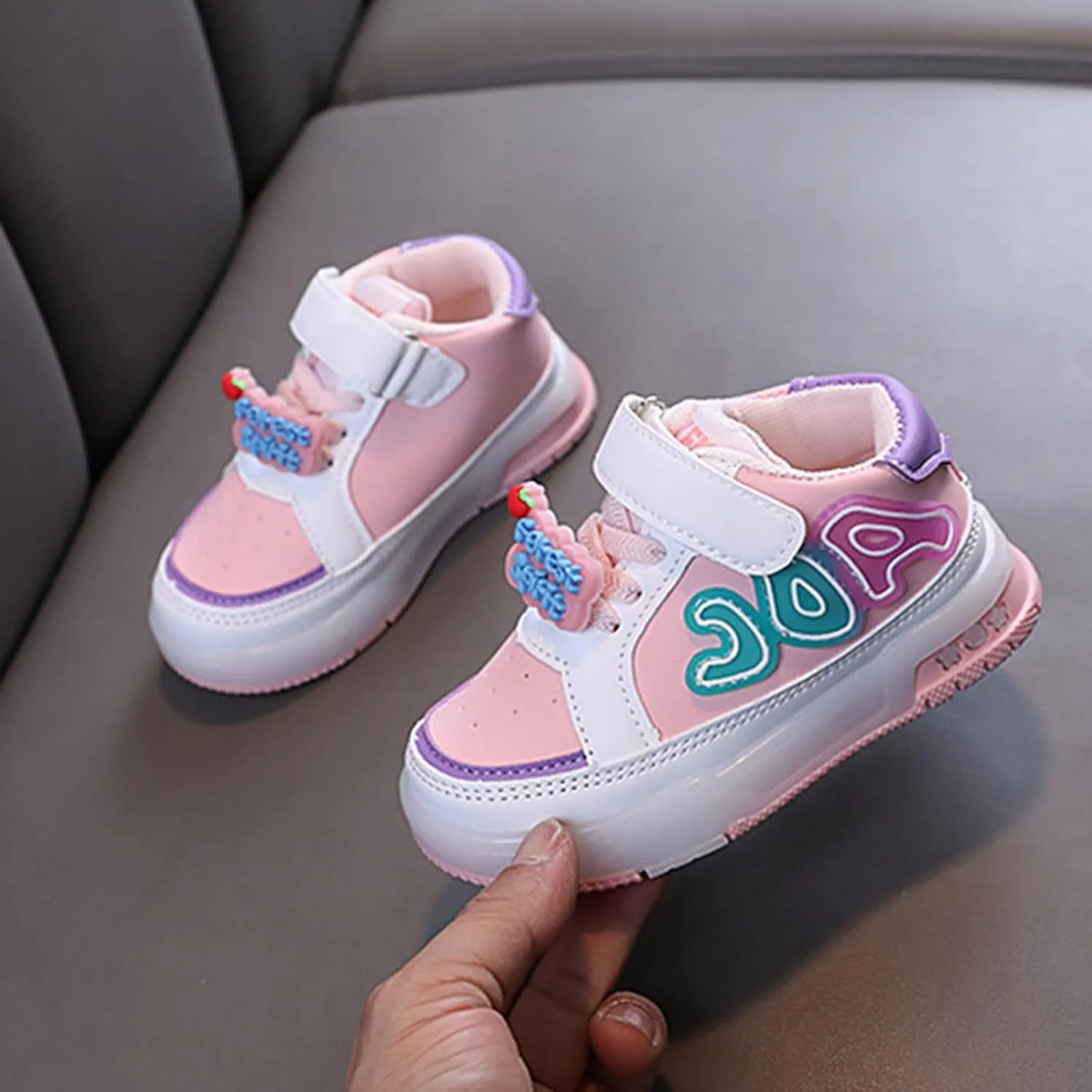 JINCAIHONG Toddlers Shoes Casual Lighting Up Sneakers Breathable Sports Shoes Lightweight for Infant